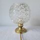 Brass and glass lamp