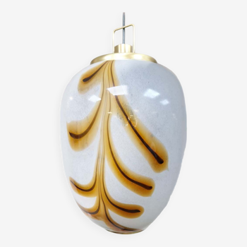 Suspension vintage design en verre de Murano italien grand design