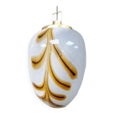 Suspension vintage design en verre de Murano italien grand design