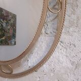Vintage gold floral mirror