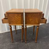 Pair of Louis XVI style bedside tables