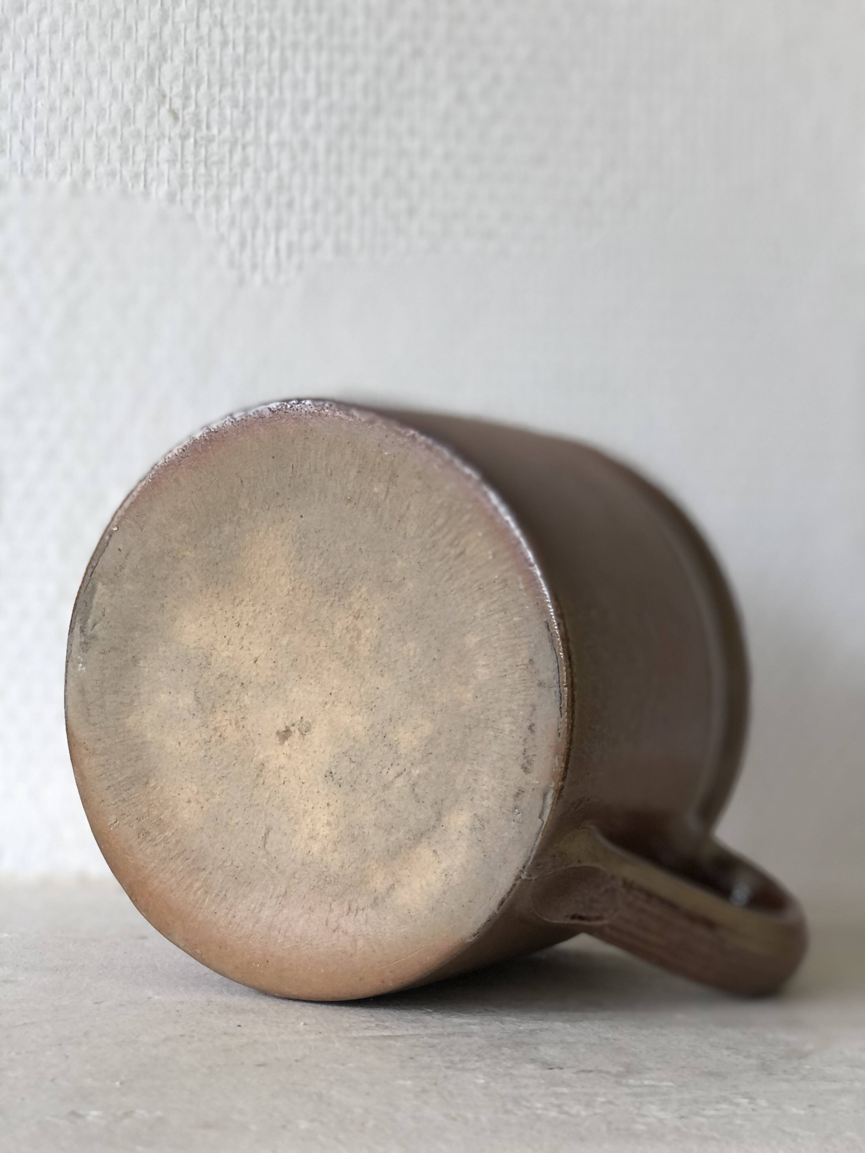 Large glazed stoneware mug
