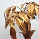 Gilded table lamp made of palm wood by Hans Kögl, 1970s