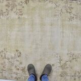 Turkish oushak vintage carpet sku 3158