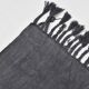 5x8 Anthracite Grey Handwoven Vintage Kilim Rug, 159x235 Cm