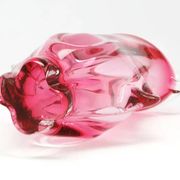 Mid-century modern vase, glass, designed by J. Hospodka, Czechoslovakia, 1960s