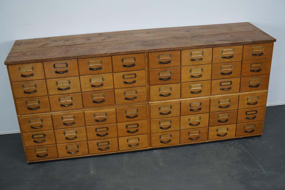 Germany oak storage furniture circa 1950