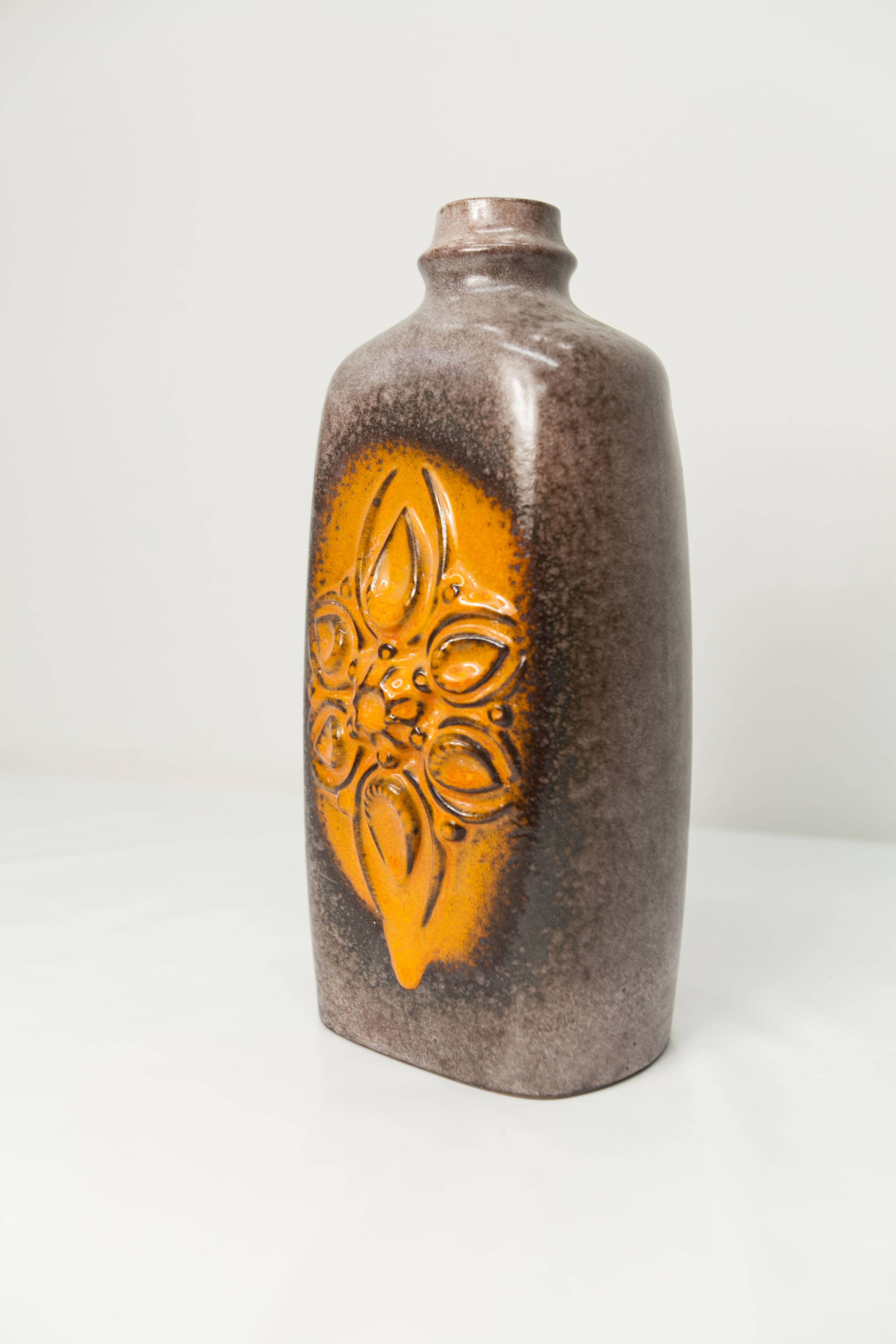 Ceramic vase Strehla Keramik, Germany 1960s, 30cm