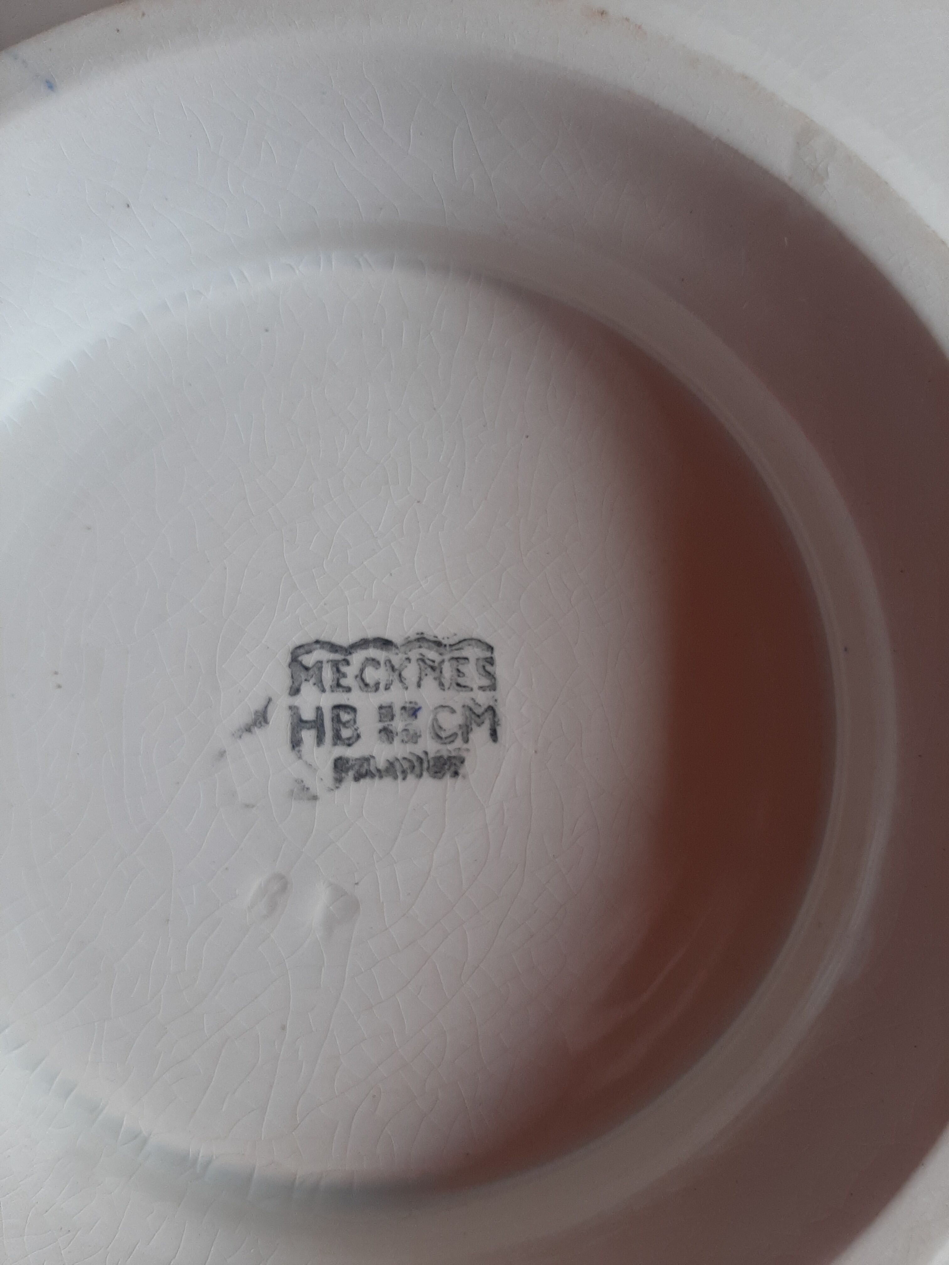 Compotier - piedouche - cake dish - ceramic hb cm - yellow and royal blue