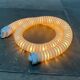 Snake floor lamp Boalum postmodern space age model by Livio Castiglioni and Gianfranco Frattini for Artemide, 1970s.