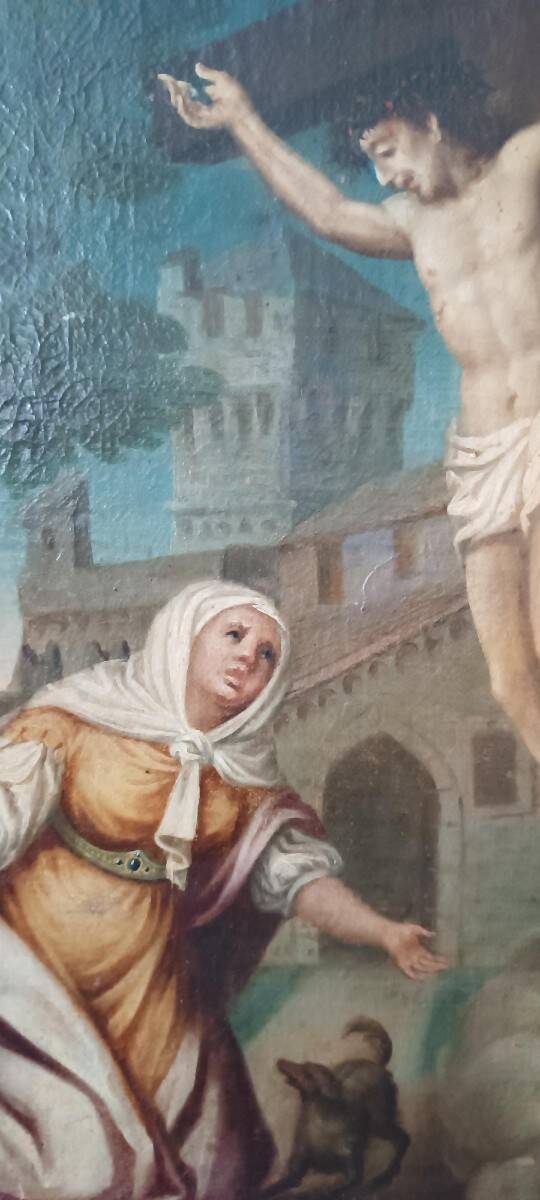 Old painting - oil on canvas - Italian school, 18th century