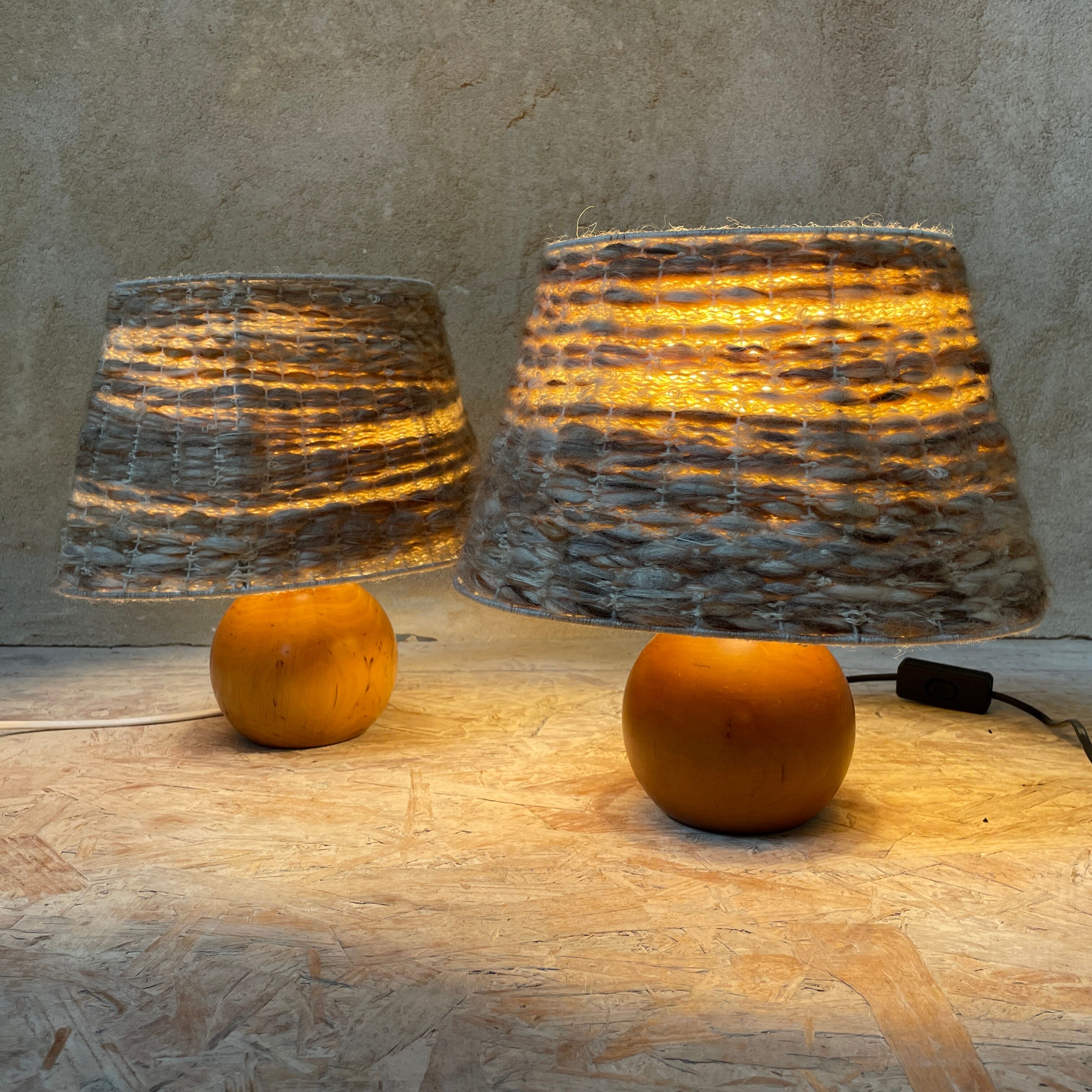 Pair of bedside lamps