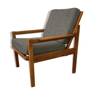 60s chair in blond teak