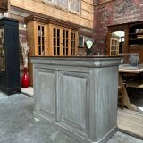 Patinated bar counter