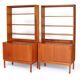 Paire de bibliothèques scandinaves