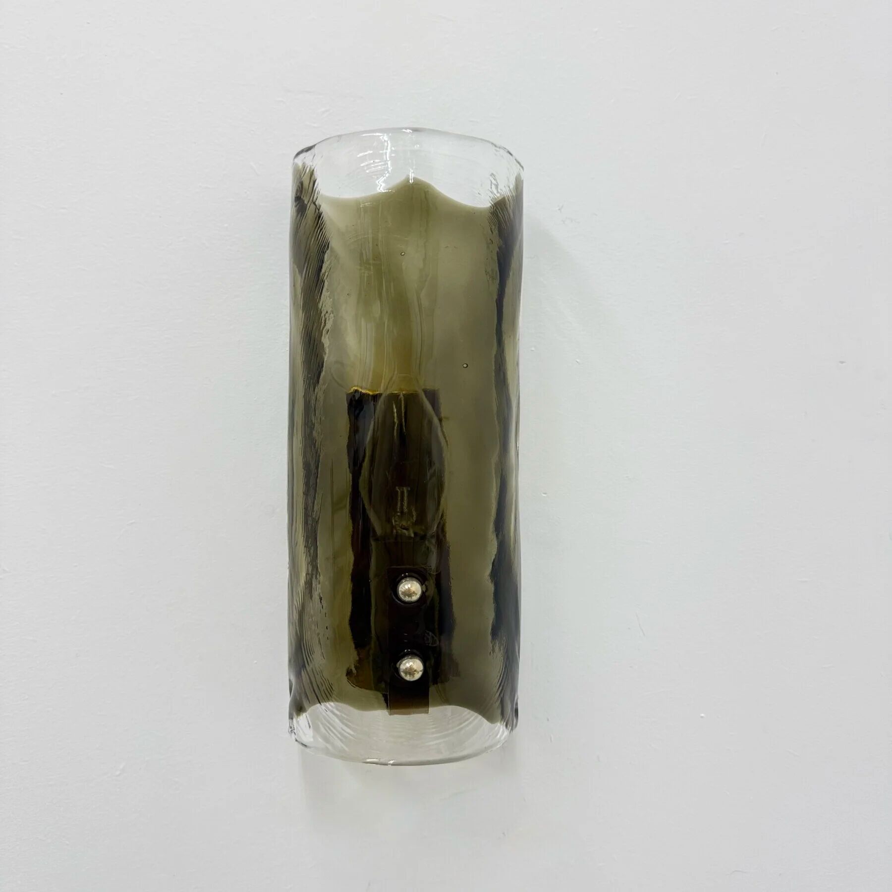Mid-century glass wall lamp sconce J.T. Kalmar, 1970s, Germany