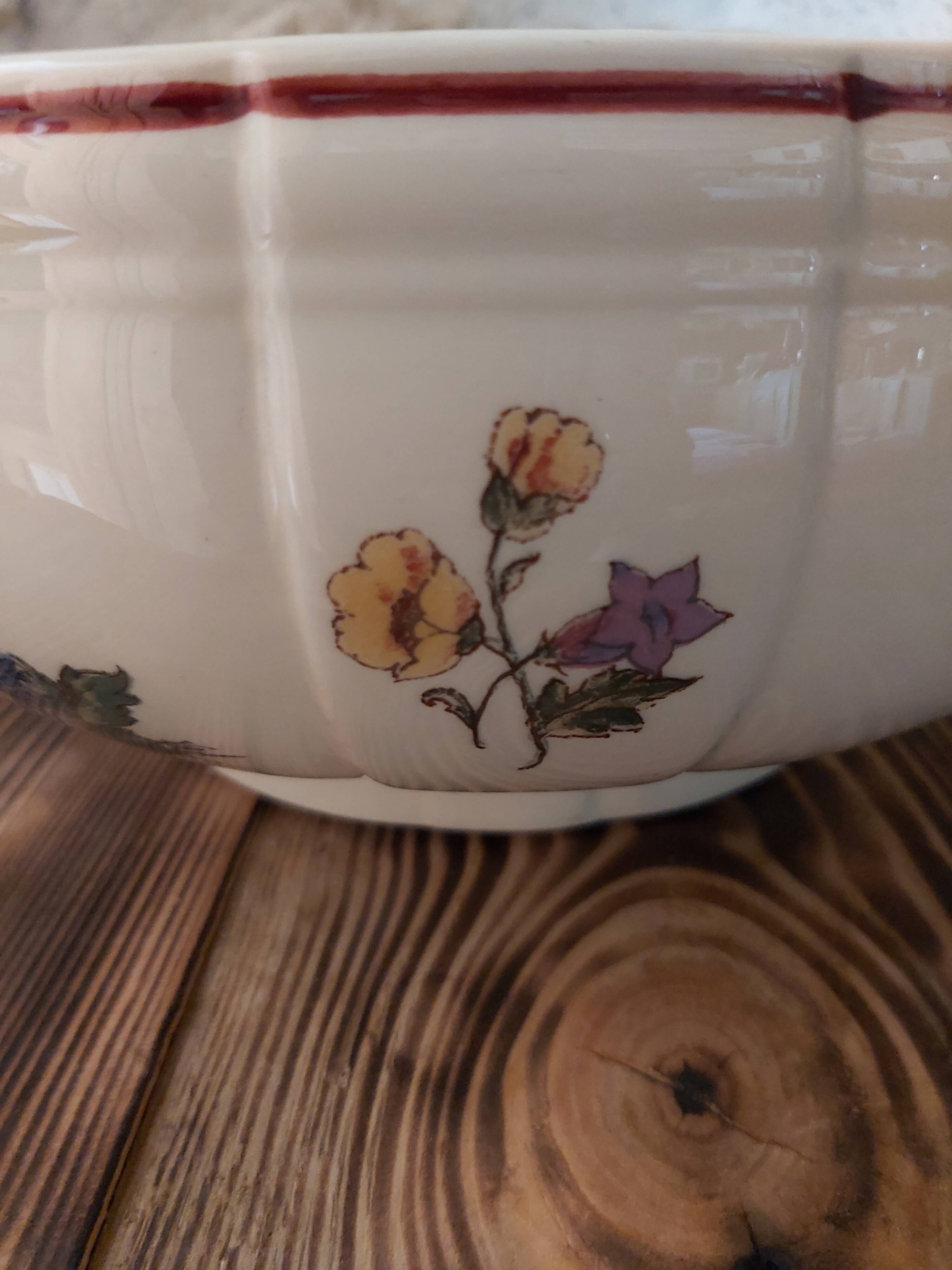 Salad bowl Sarreguemines model Agreste