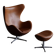 Early Egg chair with footstool by Arne Jacobsen for Fritz Hansen, Denmark 1960s