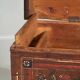Antique painted chest with floral details (1870s) #32