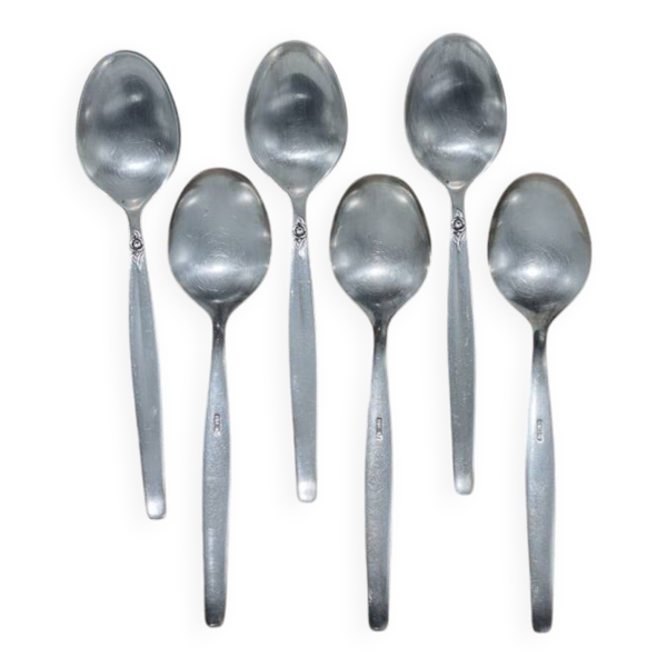 Petites cuillères en métal argenté