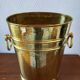 Vintage hammered brass umbrella stand – 1970s-80s