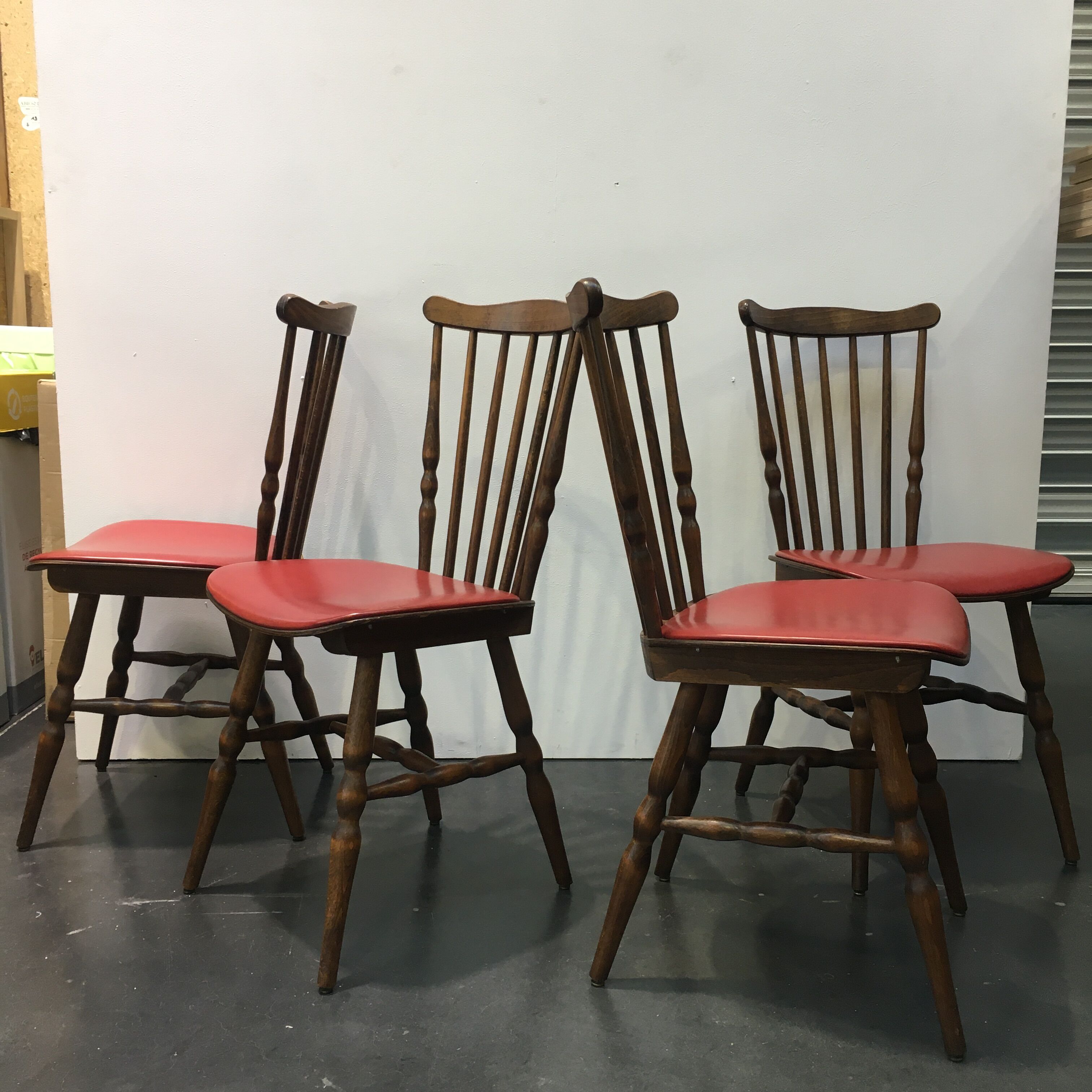 Series of 4 Baumann chairs model Tacoma