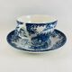 Breakfast Cup and Saucer Coaching Scenes Blue by Johnson Bros