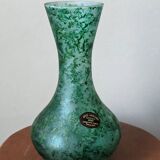 Murano blown glass vase, handcrafted in Italy