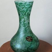 Murano blown glass vase, handcrafted in Italy
