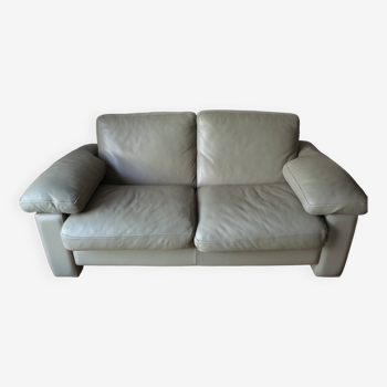 Duvivier Sofa Mouse Gray Leather