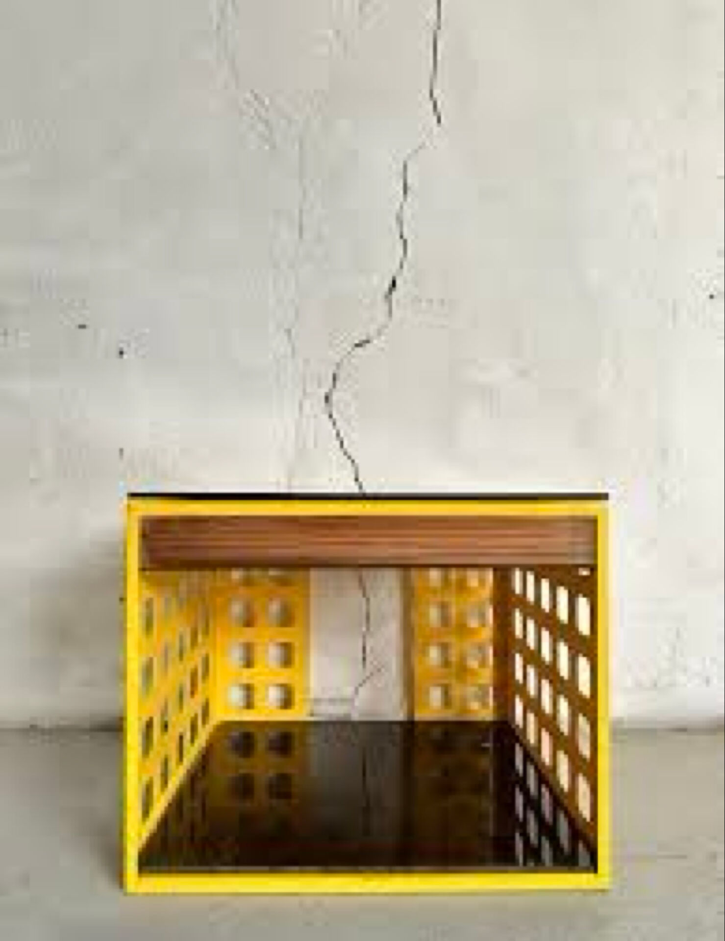 Table basse jaune