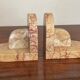 Pair of Art Deco marble bookends