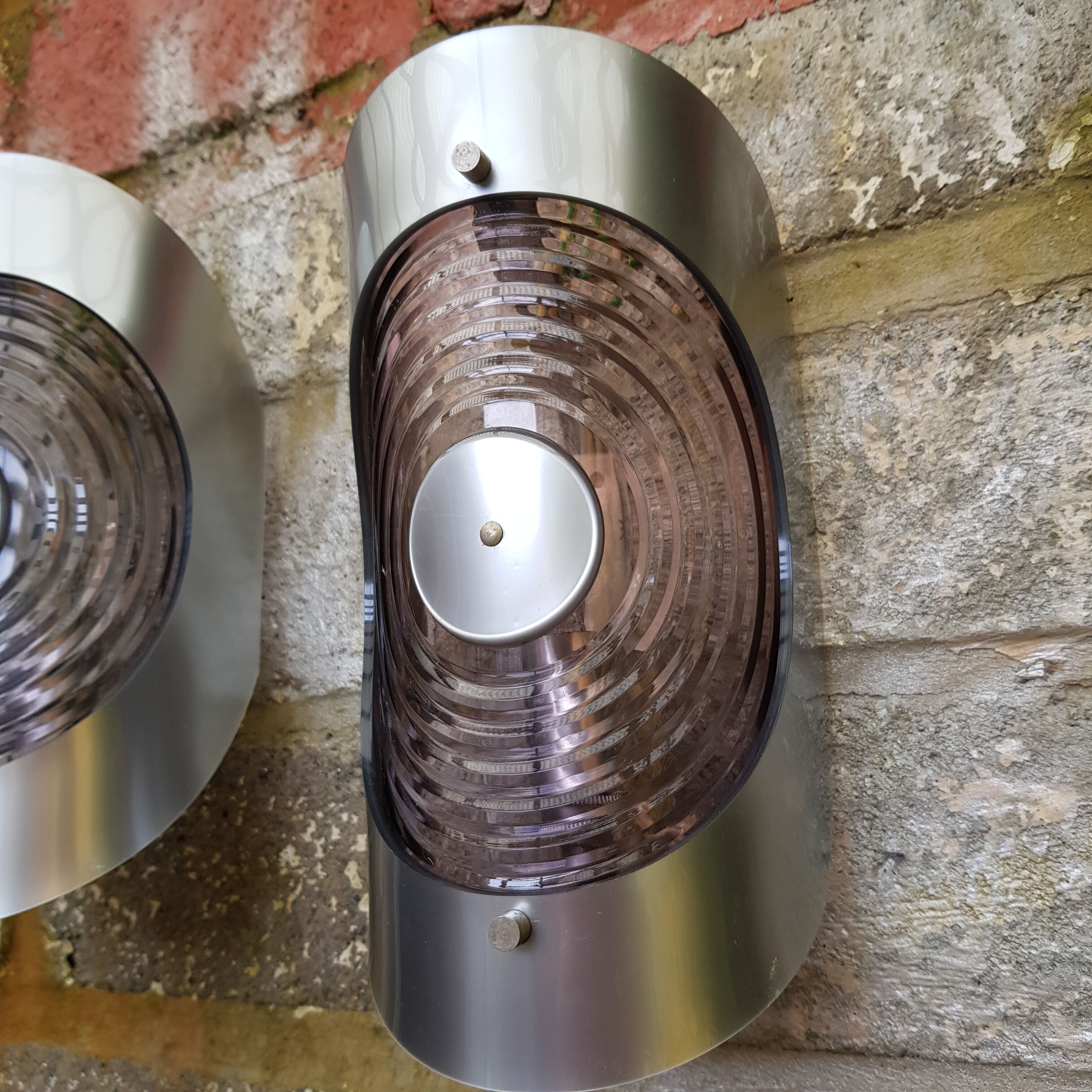 Pair of wall lamps seventies