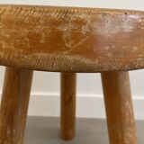 Stool called "Massue" Charlotte Perriand for 60s bows