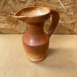 Ancien pichet les grottes dieulefit céramique beige vintage