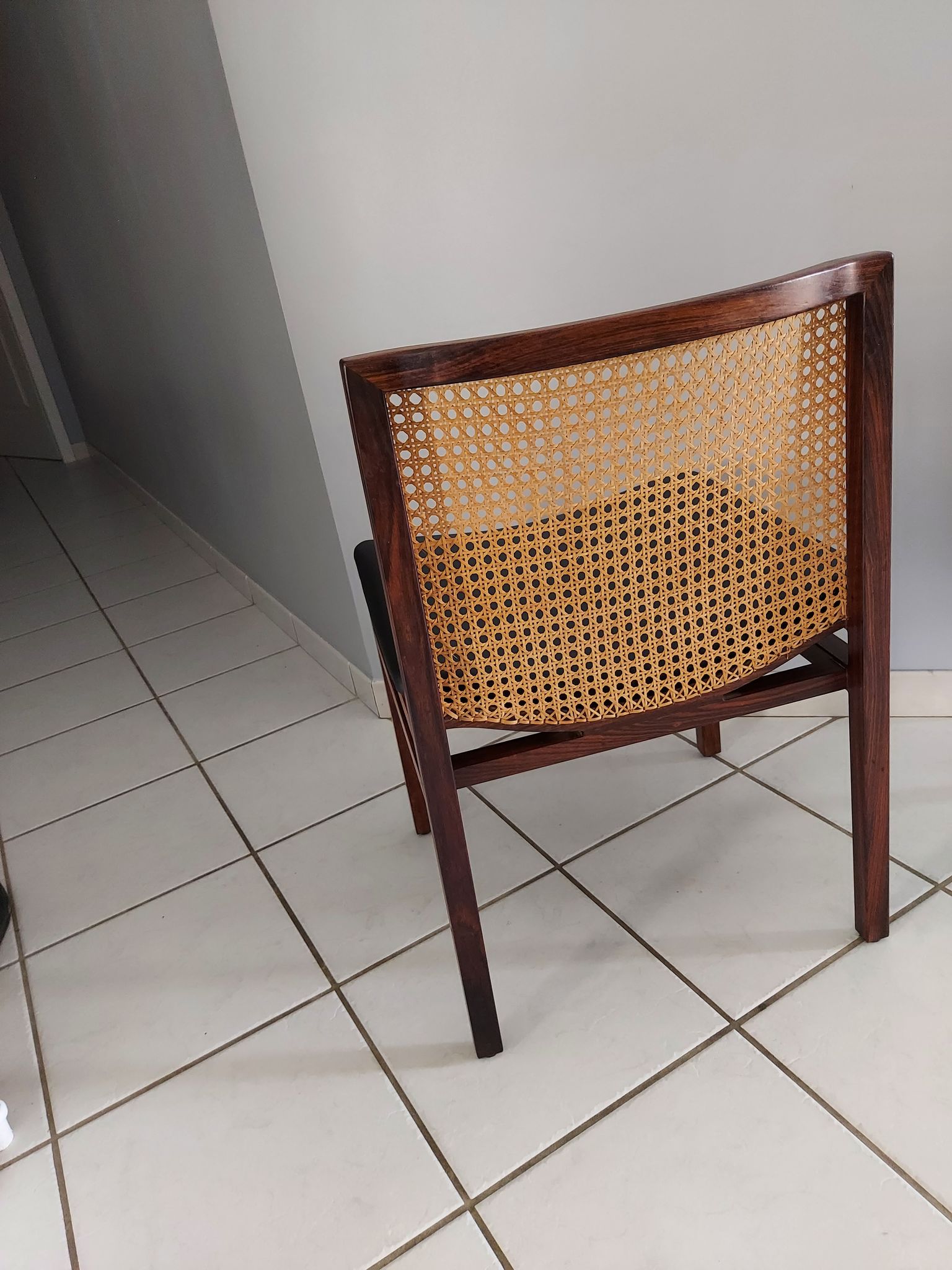 Suite of 6 chairs Italy Tito Agnoli rosewood 1960