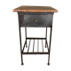 Table de chevet industrielle