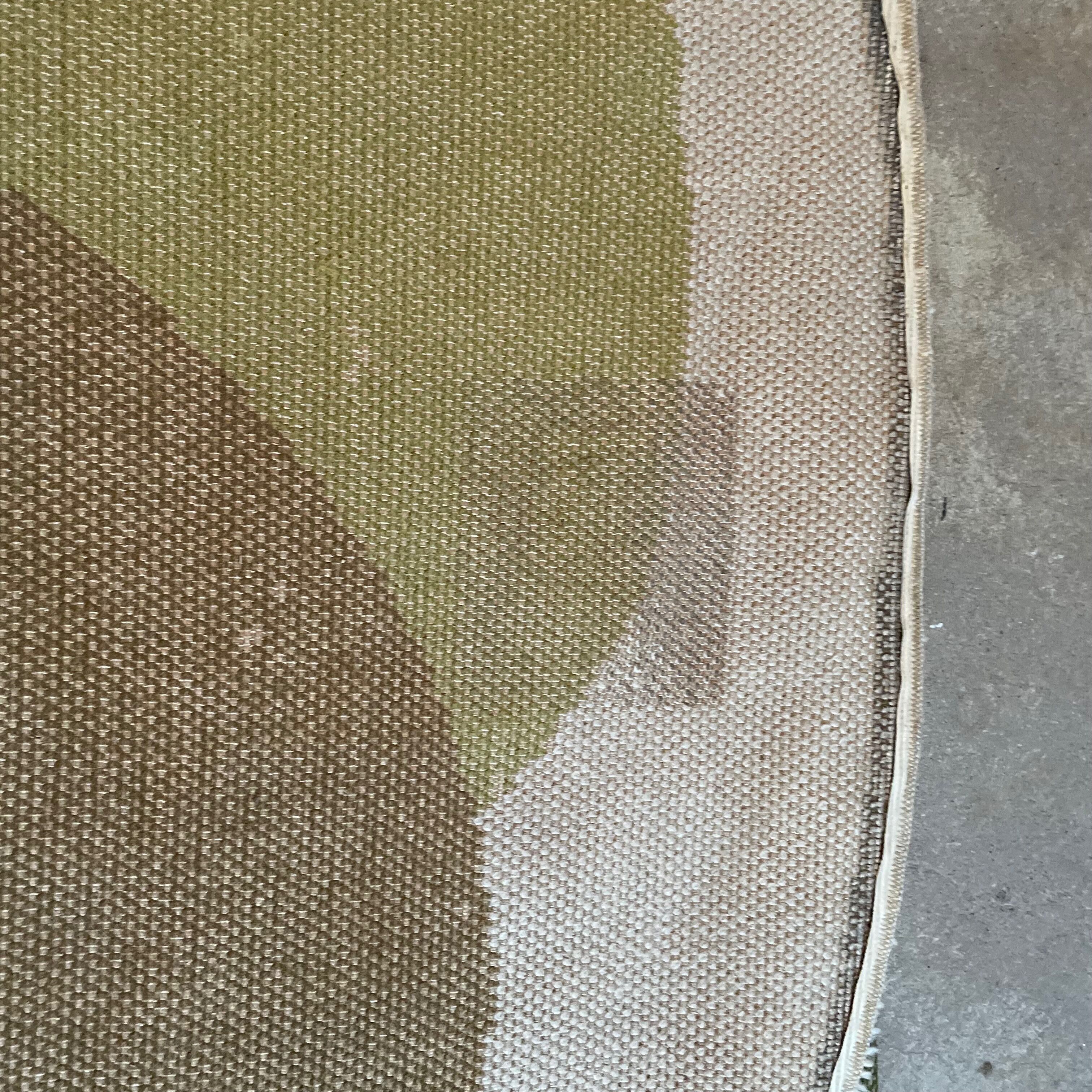 Xl psychedelic high pile rya rug desso netherlands, 1970s