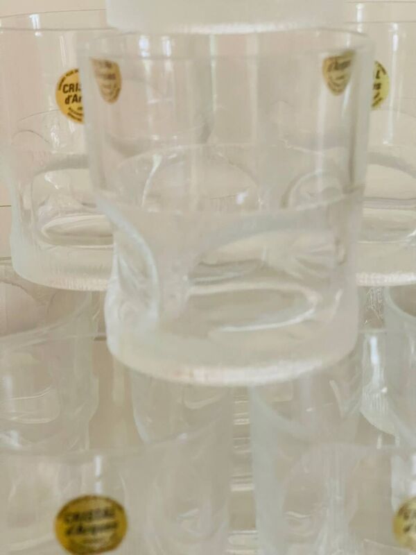 Verres cristal d’arques vintage