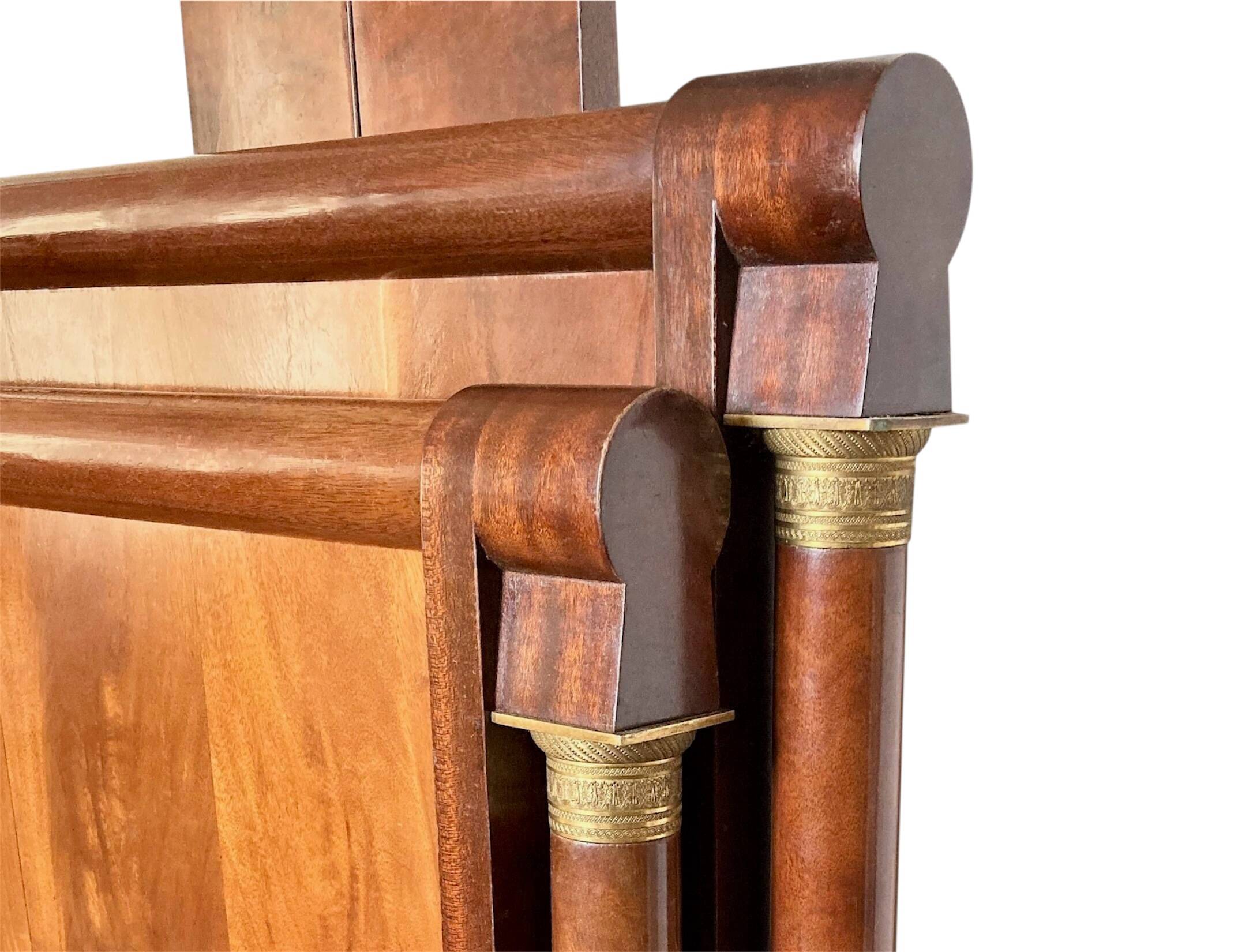 Empire-style mahogany bed