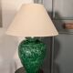 Green ceramic lamp with ivy decoration 70-80
