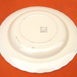 1950s Hollow plates Salins France Scalloped edge Color: Ivory