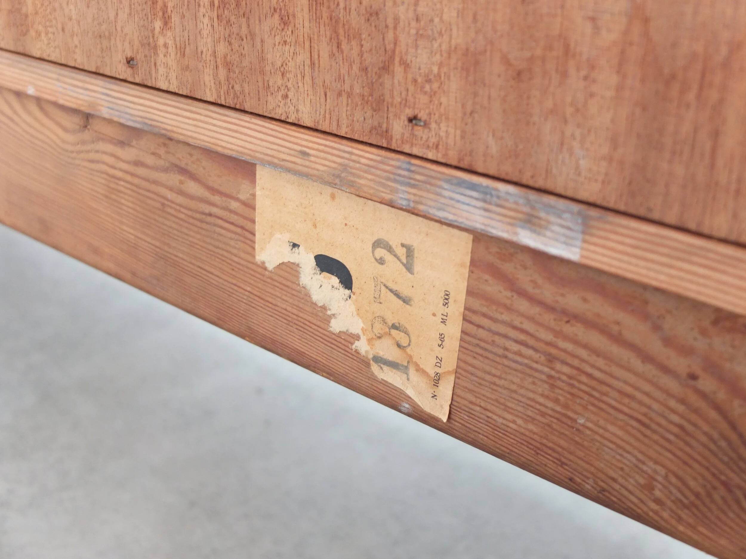 Danish sideboard with tambour doors by Bernhard Pedersen & Søn, 1960s