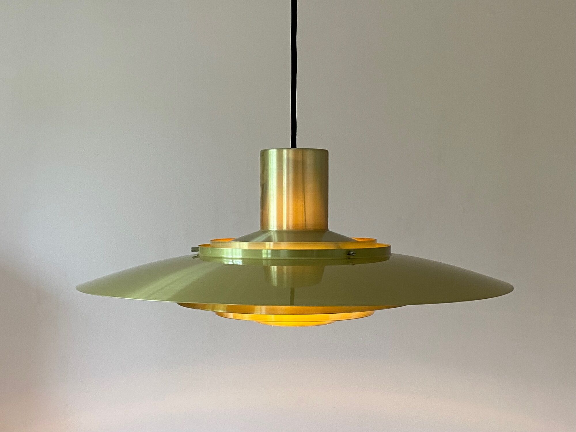 Brass Preben Fabricius & Jørgen Kastholm Pendant Lamp by Nordisk Solar Denmark