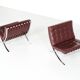 Paire de fauteuils Barcelona Ludwig Mies van der Rohe  Knoll.