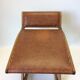 Rest feet in medium wood and leather "Mayer"