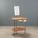 Antique metal and marble dressing table with mirror, Italy, 20th century.