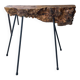 Raw wood console