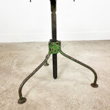 Industrial 3 legged factory swivel stool Green