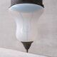 Antique xxl metal and glass pendant light